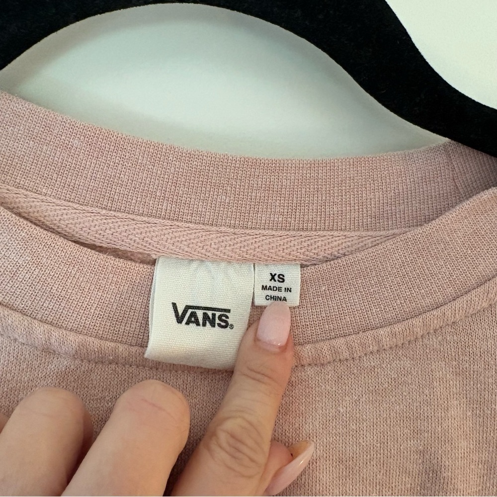 Vans Women's Light Pink Crew Neck Sweater - Picture 8 of 13